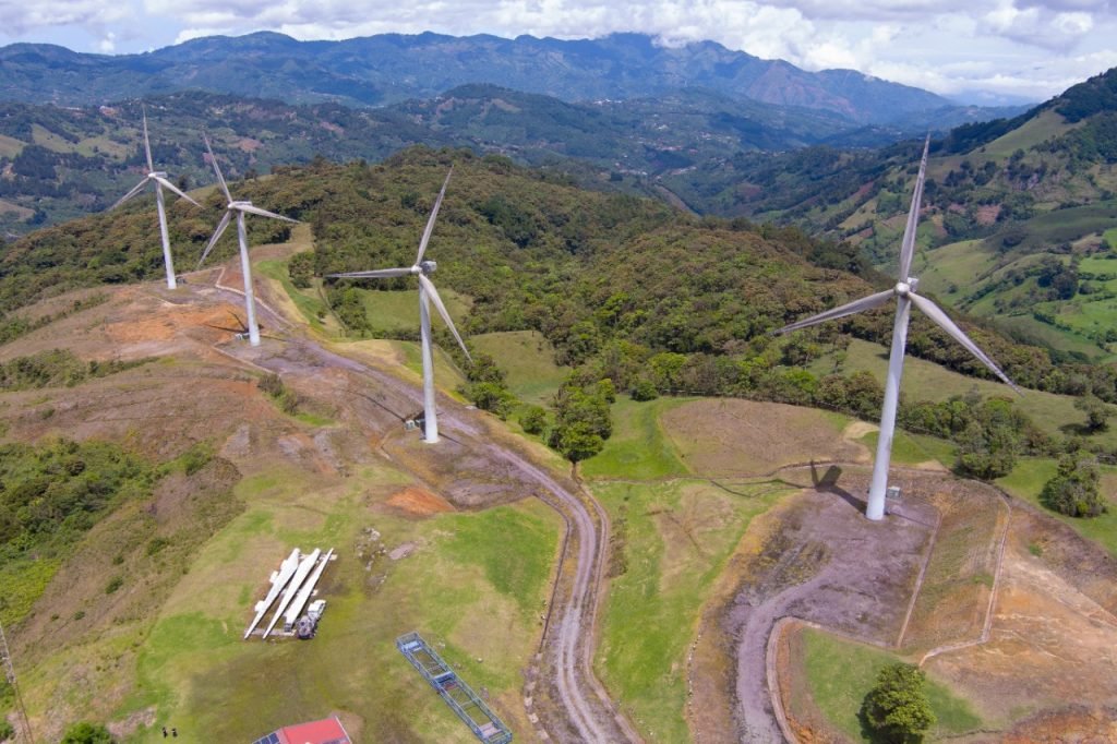 Ejemplo visual de energía eólica